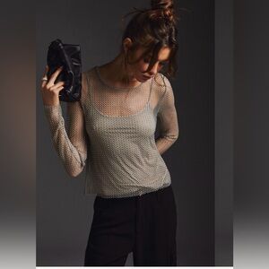 ▪️NWT Sunday in Brooklyn Mesh Sparkle Top Sz XL